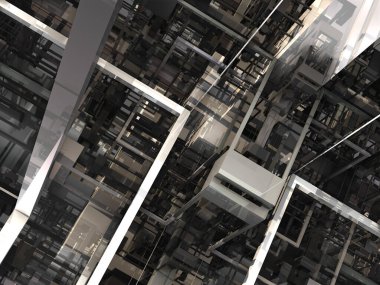 sürreal gelecekçi dijital 3D tasarım sanat soyut arkaplan fraktal resimleme meditasyon ve dekorasyon duvar kağıdı için