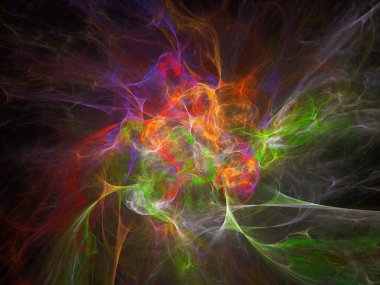 sürreal gelecekçi dijital 3D tasarım sanat soyut arkaplan fraktal resimleme meditasyon ve dekorasyon duvar kağıdı için