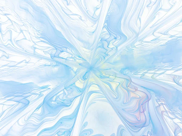 超現実的な未来的なデジタル3Dデザインアート抽象的な背景瞑想と装飾の壁紙のためのフラクタルイラスト — ストック写真