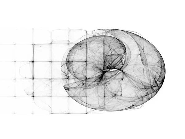 超现实的未来主义数字3D设计艺术抽象背景分形图解 用于冥想和装饰墙纸 — 图库照片