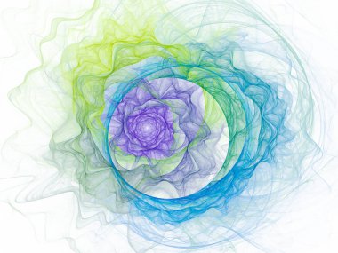 sürreal gelecekçi dijital 3D tasarım sanat soyut arkaplan fraktal resimleme meditasyon ve dekorasyon duvar kağıdı için