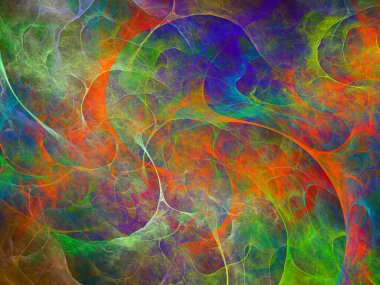 sürreal gelecekçi dijital 3D tasarım sanat soyut arkaplan fraktal resimleme meditasyon ve dekorasyon duvar kağıdı için