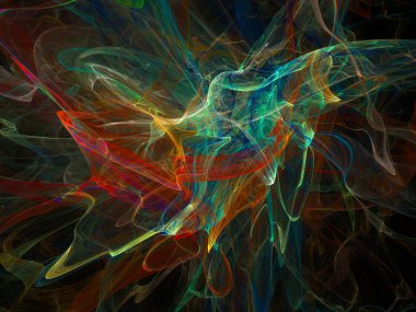 sürreal gelecekçi dijital 3D tasarım sanat soyut arkaplan fraktal resimleme meditasyon ve dekorasyon duvar kağıdı için