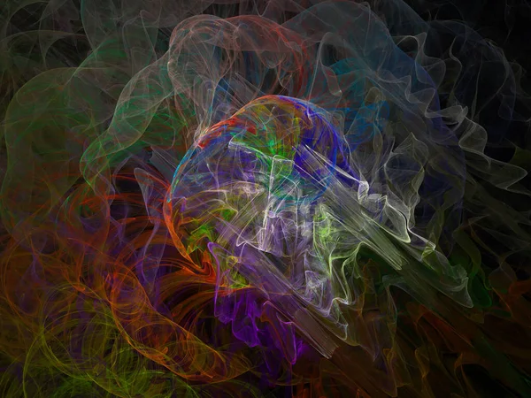 Сюрреалістичний Футуристичний Цифровий Дизайн Мистецтва Абстрактний Фон Фрактальна Ілюстрація Медитації — стокове фото