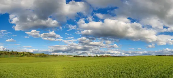 Vista Panorámica Del Paisaje Natural Bajo Cielo Nublado — Foto de Stock