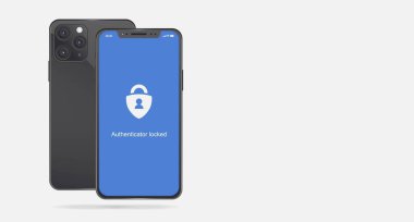 Microsoft Azure teyzeli Apple Iphone simgesini kilitledi. Çoklu faktör doğrulaması. Editör kullanımı için