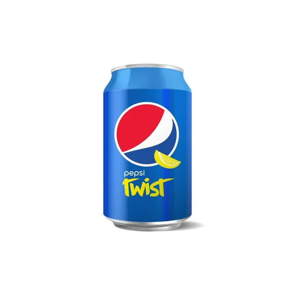 Εικονογράφηση Διάνυσμα Της Pepsi Twist Μπορεί Απομονωθεί Λευκό Φόντο Για — Διανυσματικό Αρχείο