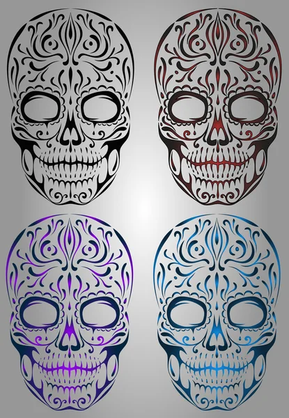 Kafatasının vektör çizimi