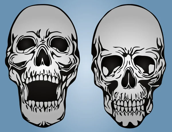 Vectorillustratie van de schedel — Stockvector