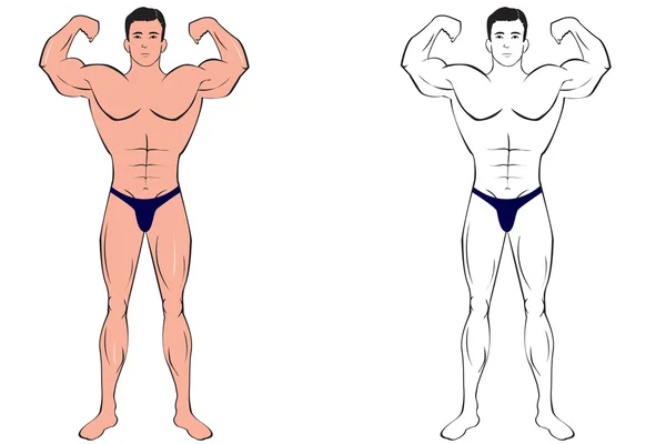 Cuerpo de hombre — Archivo Imágenes Vectoriales