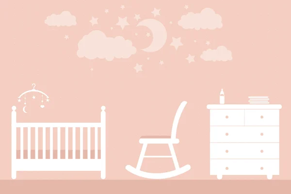 婴儿家具 — 图库矢量图片