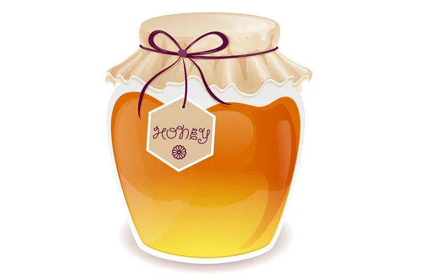 Tarro de miel — Vector de stock