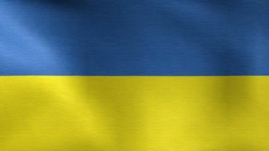 rüzgarda Ukrayna bayrağı