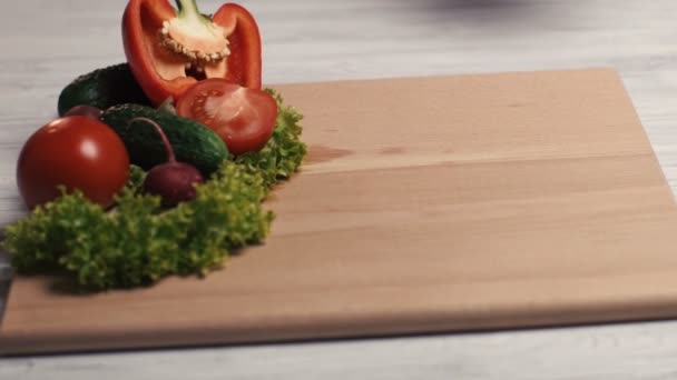 野菜とパスタ — ストック動画
