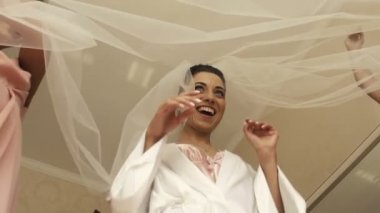 Düğün Gelin eğlenceli peçe ile