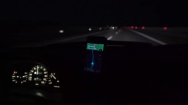 Gps araç navigasyon gece sürme