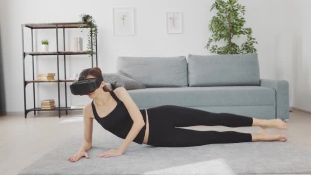 VR auricolare per fare fitness — Video Stock