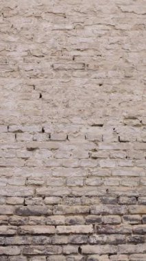 Adam tuğla bir duvarın yanında duruyor şehirlerdeki jestlerle duygularını gösteriyor..