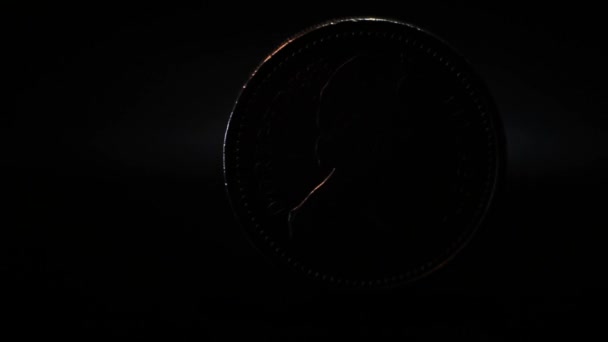 1 英镑硬币 — 图库视频影像