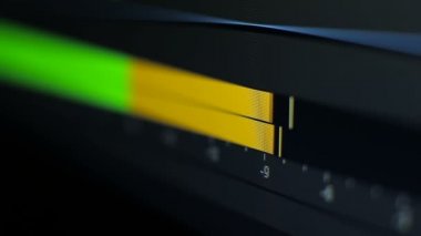 Ses dalga formu monitör makro çekim