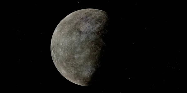 Merkür 'ün yüksek çözünürlüklü bir görüntüsü, güneş sistemimizdeki en küçük ve en iç gezegen. Kraterler ve kayalık düzlüklerle kaplı..