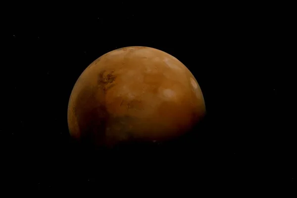 Güneş 'ten gelen dördüncü gezegen olan Mars' ın detaylı bir görüntüsü..