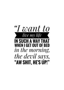 Beyaz arka planda hayat hakkında ilham verici bir alıntı.