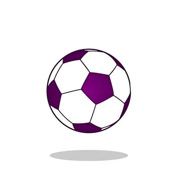 Calcio Viola Sfondo Bianco Calcio — Foto Stock