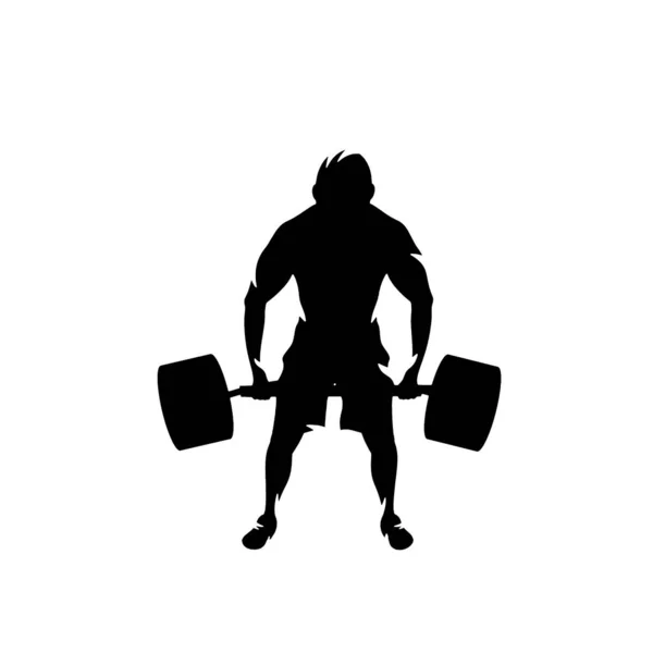 Athletic Weightlifting Workout Barbell Muscles Sport Strongman Beautiful Body Fitness — Stock Photo, Image