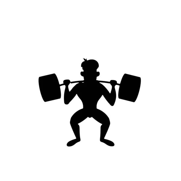 Sportliches Gewichtheben Training Mit Langhantelmuskeln Sport Starker Mann Schöner Körper — Stockfoto