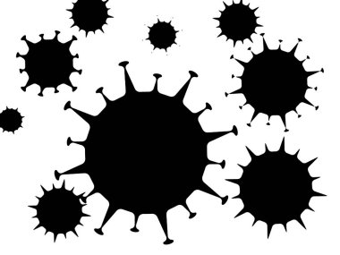Coronavirus konsept model arka planı,