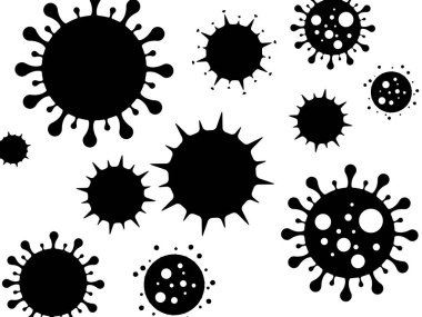 Coronavirus konsept model arka planı,