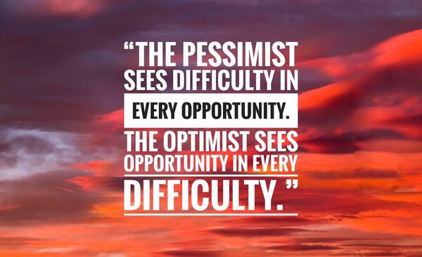 Inspirational quote with sky background. Motivational success quote. 