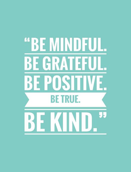 Motivational quote about life with light blue background