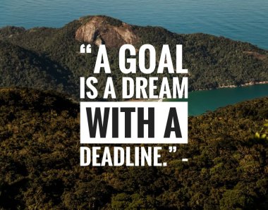 Hayat hakkında ilham verici bir alıntı güzel doğal bir arka plan, başarılı bir ilham alıntısı