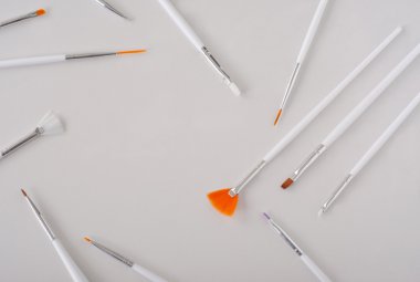 tırnak Sanat fırçalar hafif bir arka plan ayarla