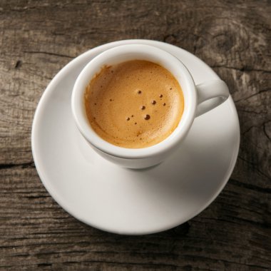 Fincan kahve espresso köpük ile