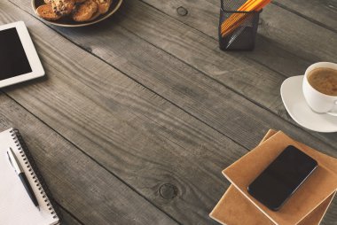 Office çalışma alanı boş bir alan ile