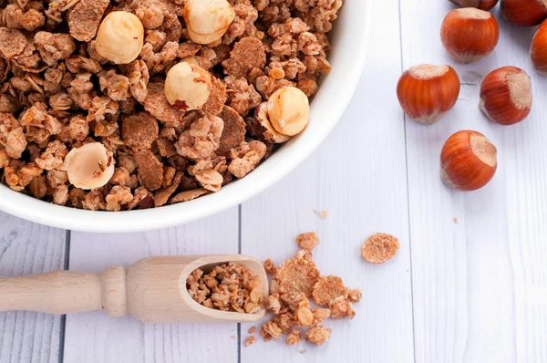 Muesli con nueces — Foto de Stock