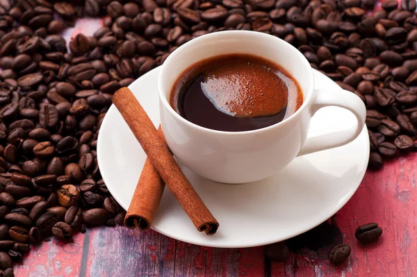 Café con canela — Foto de Stock