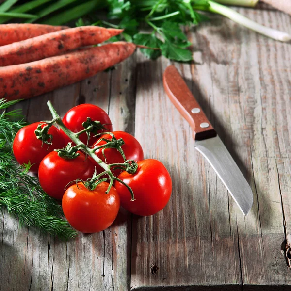 Tomates cereja — Fotografia de Stock