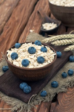 blueberry ile yulaf ezmesi