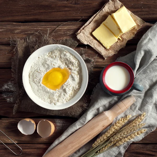 Pečení ingredience — Stock fotografie