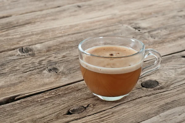 Cam bir fincan kahve — Stok fotoğraf