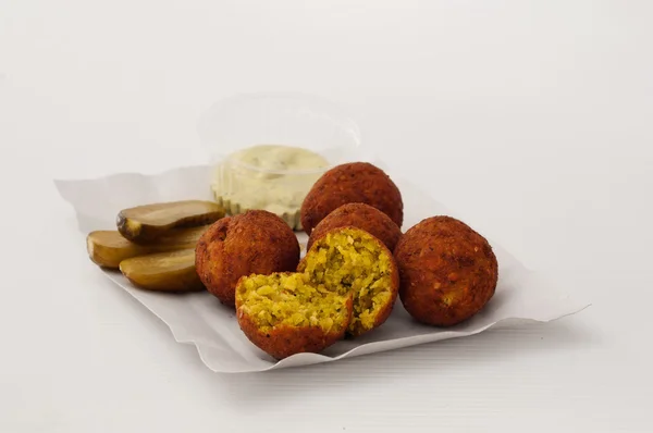 Dietetic falafel on a plate — Zdjęcie stockowe