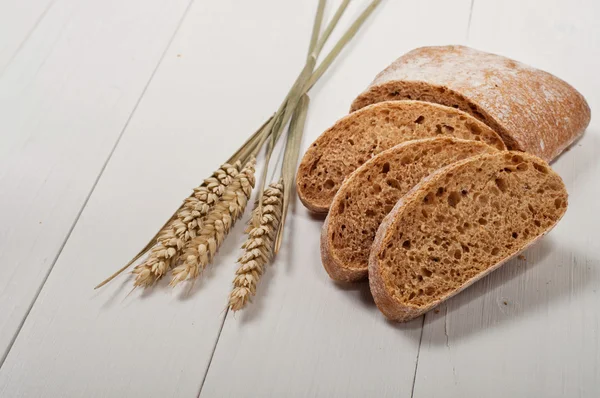 Ciabatta krojonego chleba — Zdjęcie stockowe