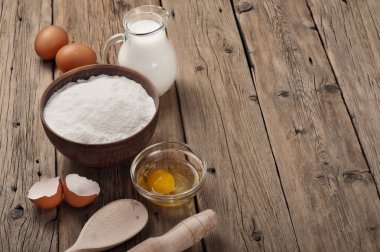 Ingredients for cooking flour products or dough