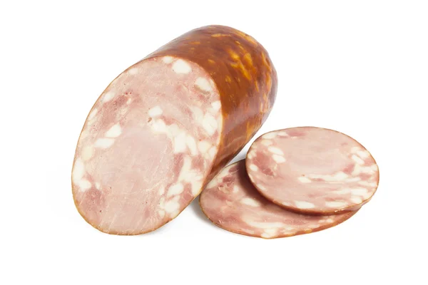 Slice of sausage — Stock Photo, Image