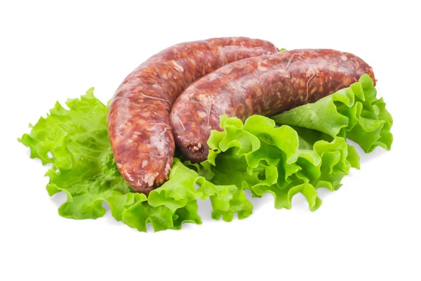 Salchicha de carne con verduras —  Fotos de Stock