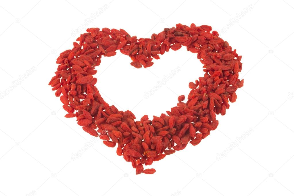 Heart of goji berries